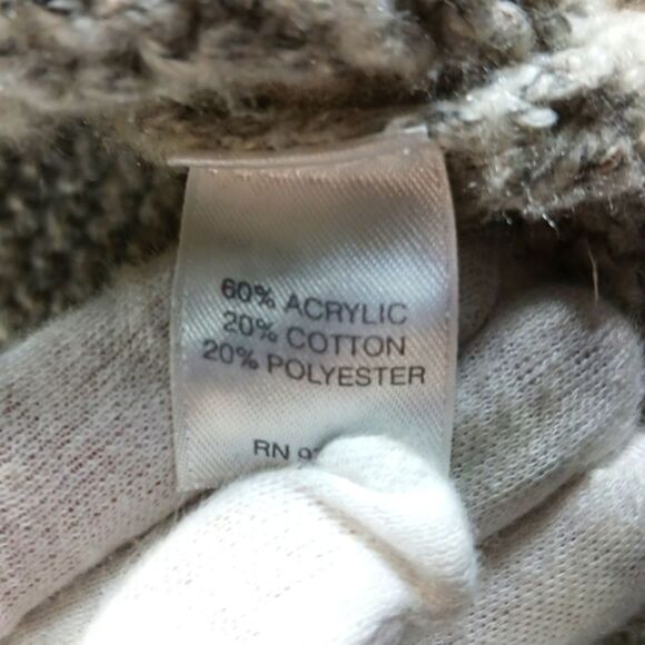 J.Jill Cable Knit Sweater Crewneck Long Sleeve Tunic Length Cotton Blend Large.. - Picture 5 of 10